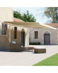 Jeu de poteaux d'auvent blanc 600x245 cm fer | Mobilier & Déco