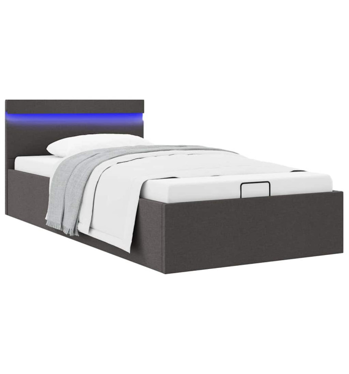 Cadre de lit à rangement hydraulique sans matelas 90x200 cm | Mobilier & Déco