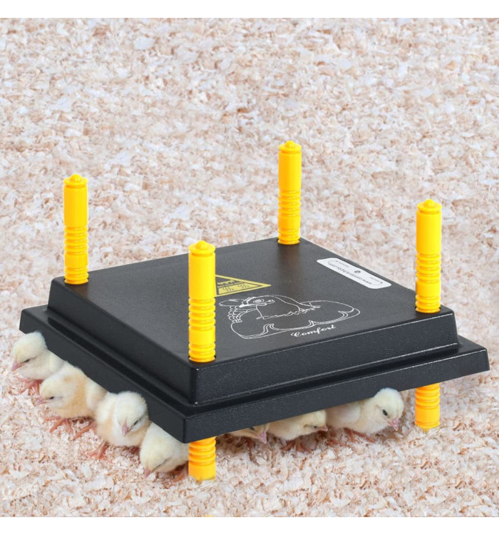 Plaque chauffante pour poussins et canetons 25x25 cm | Mobilier & Déco
