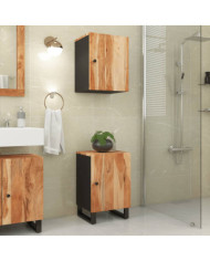 Armoire de salle de bain 38x33x58 cm bois massif d'acacia | Mobilier & Déco