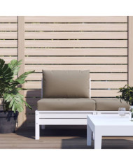 Coussins de palette lot de 2 taupe tissu oxford | Mobilier & Déco