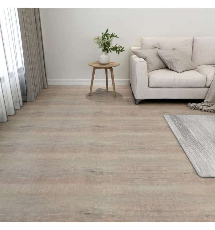 Dalles de plancher autoadhésives 20 pcs PVC 1,86 m² taupe | Mobilier & Déco