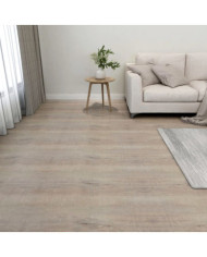 Dalles de plancher autoadhésives 20 pcs PVC 1,86 m² taupe | Mobilier & Déco