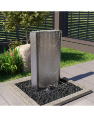 Fontaine de jardin Argenté 60,2x37x122,1 cm Acier inoxydable | Mobilier & Déco