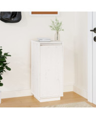 Armoire à chaussures Blanc 35x35x80 cm Bois de pin massif | Mobilier & Déco