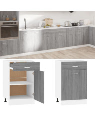 Armoire de plancher à tiroir "Lyon" Sonoma gris 50x46x81,5 cm | Mobilier & Déco