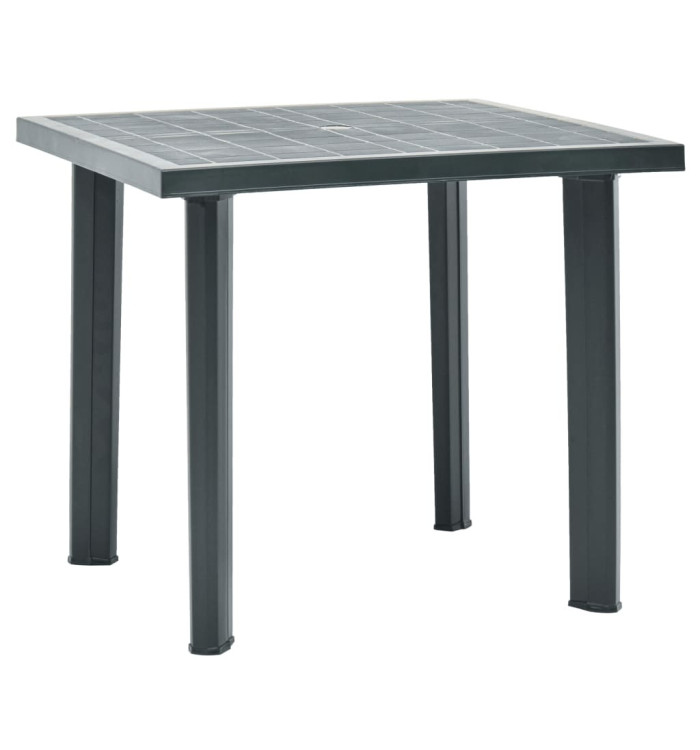 Table de jardin Vert 80x75x72 cm Plastique | Mobilier & Déco