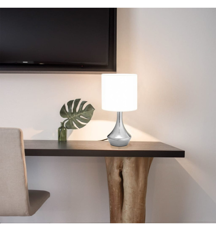 Lampes de table 2 pcs Bouton tactile Blanc E14 | Mobilier & Déco