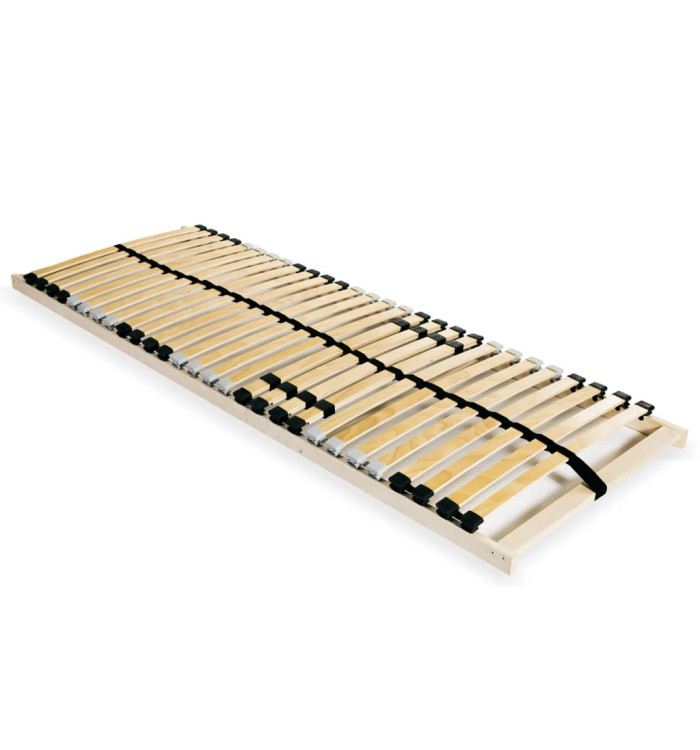 Sommier à lattes sans matelas avec 28 lattes 7 zones 80x200 cm | Mobilier & Déco