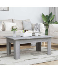 Table basse Sonoma gris 100x60x42 cm Bois d'ingénierie | Mobilier & Déco