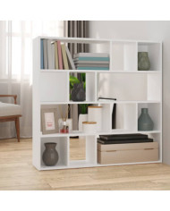 Bibliothèque/Cloison de séparation Blanc 105x24x102 cm | Mobilier & Déco