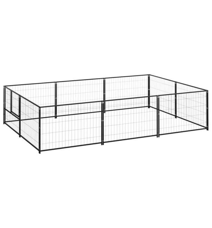 Chenil Noir 6 m² Acier | Mobilier & Déco