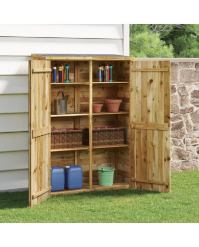 Abri à outils de jardin 123x45x171 cm Bois de pin imprégné | Mobilier & Déco