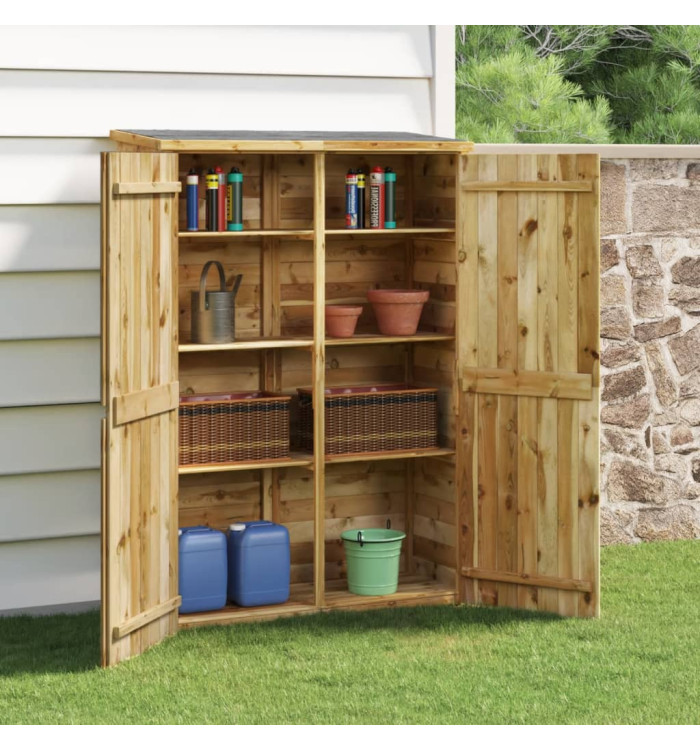 Abri à outils de jardin 123x45x171 cm Bois de pin imprégné | Mobilier & Déco