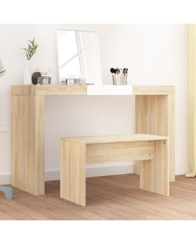 Tabouret de toilette Chêne sonoma 70x35x45 cm Bois d'ingénierie | Mobilier & Déco