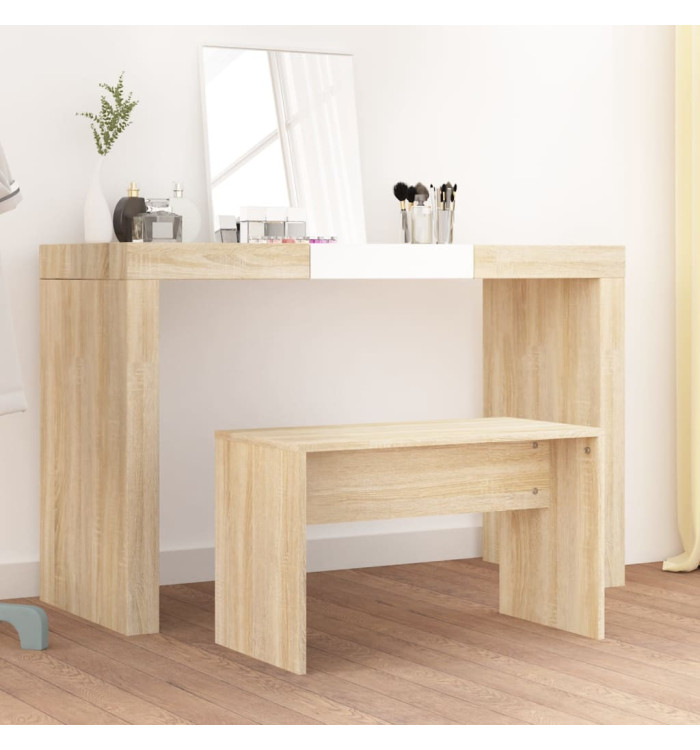 Tabouret de toilette Chêne sonoma 70x35x45 cm Bois d'ingénierie | Mobilier & Déco