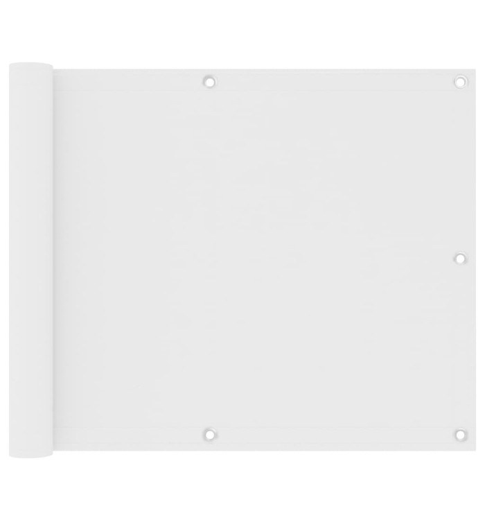 Écran de balcon Blanc 75x400 cm Tissu Oxford | Mobilier & Déco