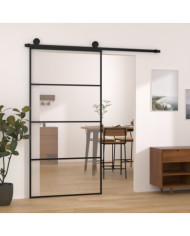Porte coulissante et kit de quincaillerie 102,5x205cm Verre ESG | Mobilier & Déco