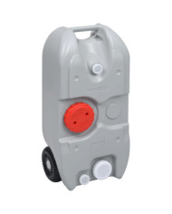 Réservoir d'eau sur roues pour camping 40 L Gris | Mobilier & Déco