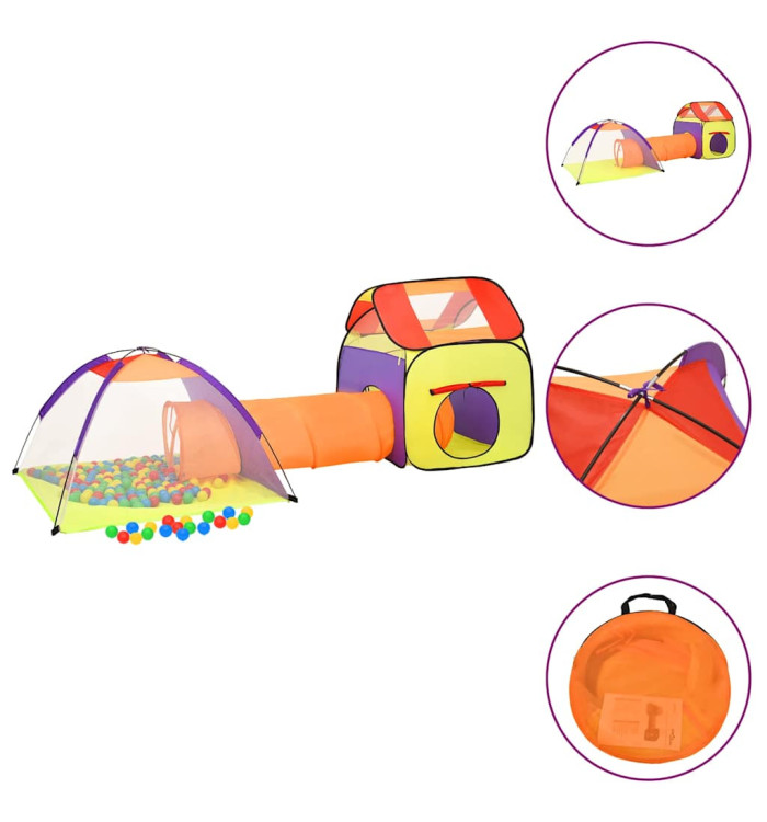 Tente de jeu pour enfants Multicolore 338x123x111 cm | Mobilier & Déco