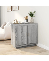 Buffet Sonoma gris 80x40x75 cm Bois d'ingénierie | Mobilier & Déco