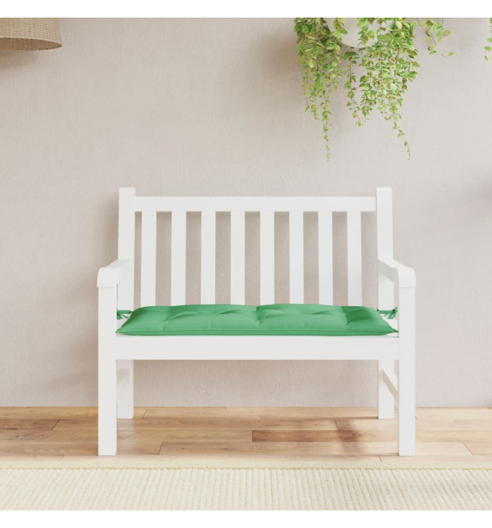 Coussin de banc de jardin vert 100x50x7 cm tissu oxford | Mobilier & Déco