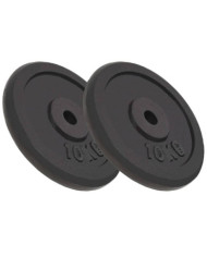 Plaque de poids 2 pcs 2x10 kg Fonte | Mobilier & Déco