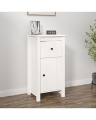 Buffet blanc 40x35x80 cm bois massif de pin | Mobilier & Déco