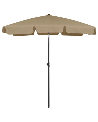 Parasol de plage taupe 180x120 cm | Mobilier & Déco