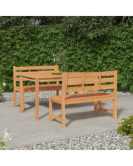 Ensemble à manger de jardin 3 pcs Bois de teck massif | Mobilier & Déco