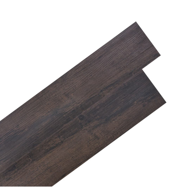 Dalles de plancher PVC autoadhésif 5,02 m² 2 mm marron foncé | Mobilier & Déco