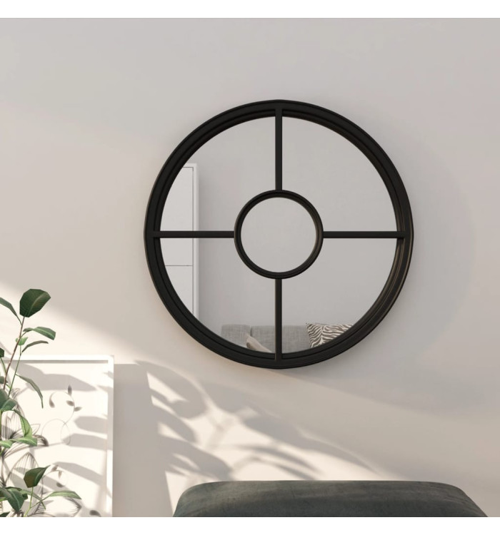 Miroir Noir 40x4 cm Fer pour utilisation à l'intérieur | Mobilier & Déco