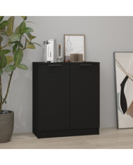 Buffet Noir 60x30x70 cm Bois d'ingénierie | Mobilier & Déco
