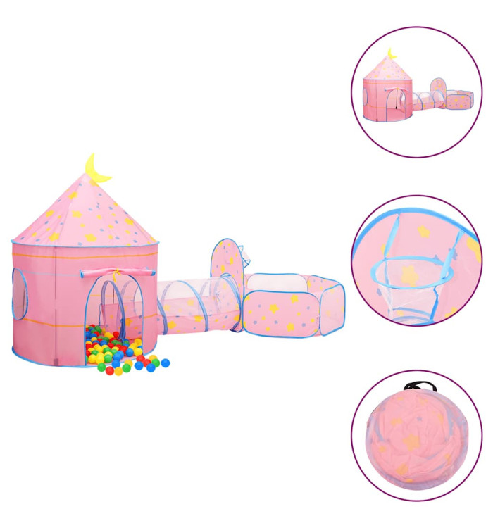Tente de jeu pour enfants Rose 301x120x128 cm | Mobilier & Déco
