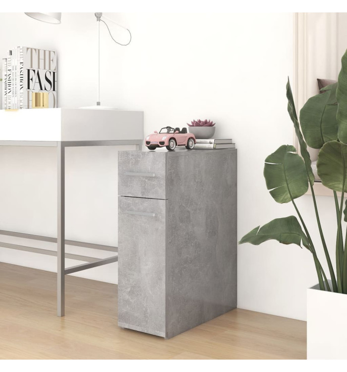 Armoire d'apothicaire Gris béton 20x45,5x60 cm Bois ingénierie | Mobilier & Déco