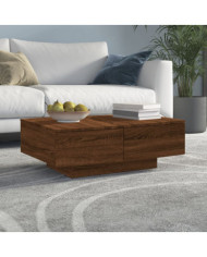 Table basse Chêne marron 90x60x31 cm Bois d'ingénierie | Mobilier & Déco