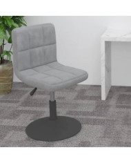 Tabouret de bar pivotant Gris clair Velours | Mobilier & Déco