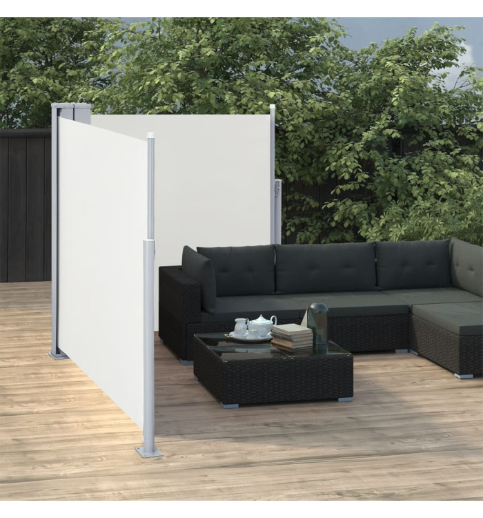 Auvent latéral rétractable Crème 100 x 600 cm | Mobilier & Déco