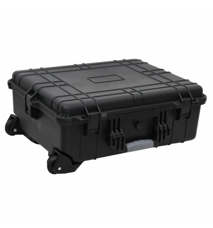 Valise de vol à roulettes Noir 63x50x23 cm PP | Mobilier & Déco