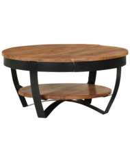 Table basse 65x65x32 cm Bois d'acacia solide | Mobilier & Déco