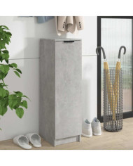Armoire à chaussures Gris béton 30x35x100 cm Bois d'ingénierie | Mobilier & Déco
