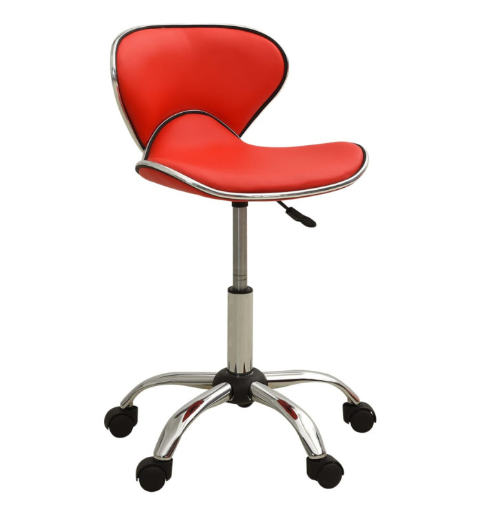 Tabouret de salon et spa Rouge Similicuir | Mobilier & Déco