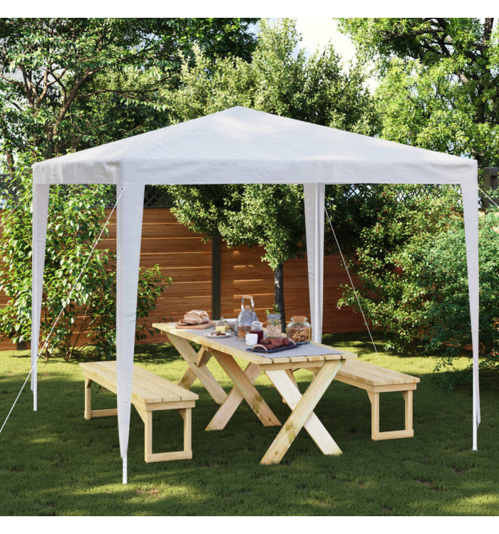 Tente de réception 2,5x2,5 m Blanc | Mobilier & Déco