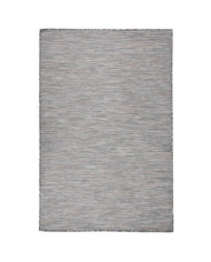 Tapis à tissage plat d'extérieur 120x170 cm Marron et bleu | Mobilier & Déco