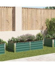 Jardinière 160 x 80 x 45 cm Acier galvanisé Vert | Mobilier & Déco