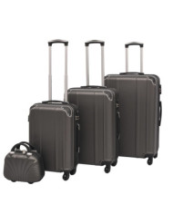 Ensemble de valises à roulettes quatre pièces Anthracite | Mobilier & Déco