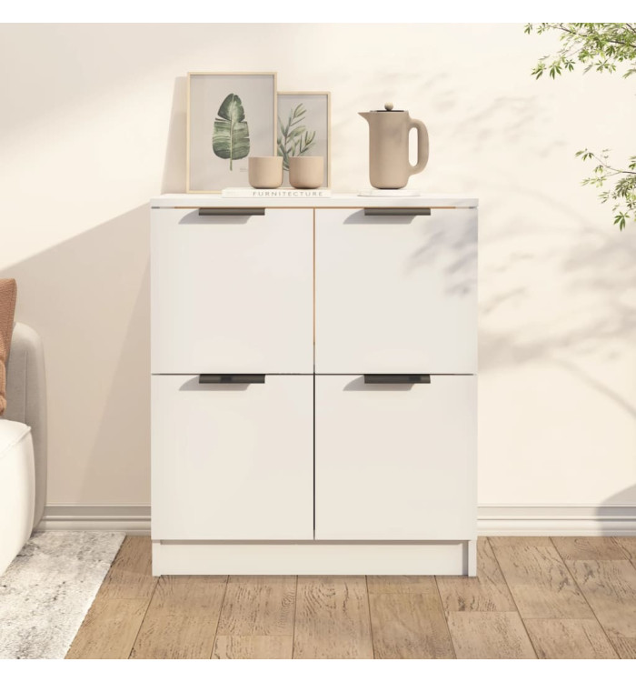 Buffet Blanc 60x30x70 cm Bois d'ingénierie | Mobilier & Déco