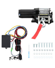 12 V Treuil électrique 1360 KG avec fil et plaque de montage | Mobilier & Déco