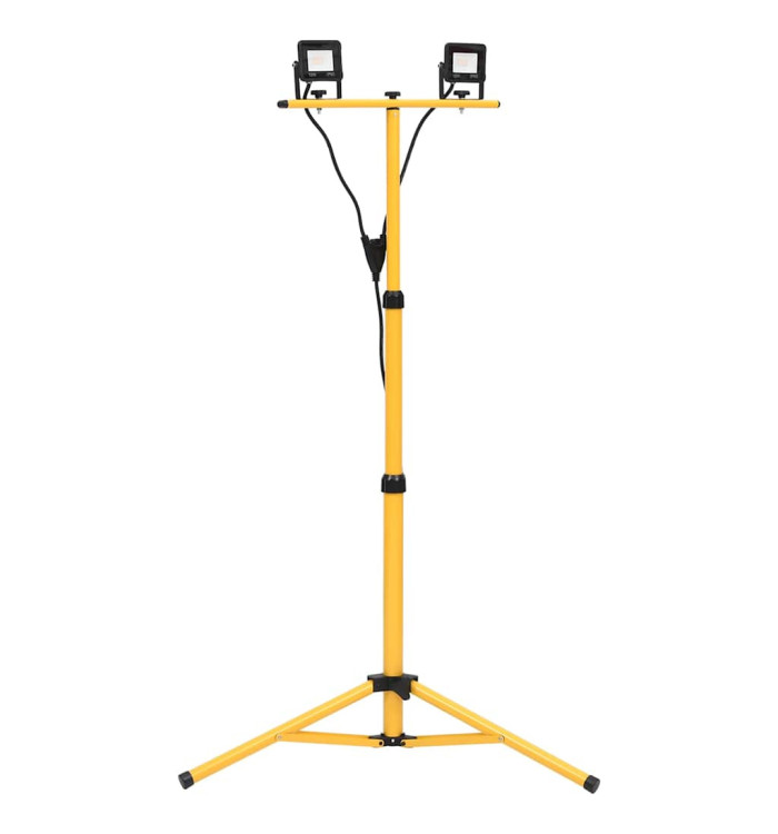 Projecteur à LED avec trépied 2x10 W Blanc chaud | Mobilier & Déco