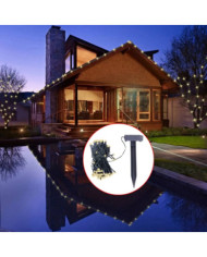 Guirlande lumineuse solaire LED blanc chaud Décoration de Noël | Mobilier & Déco